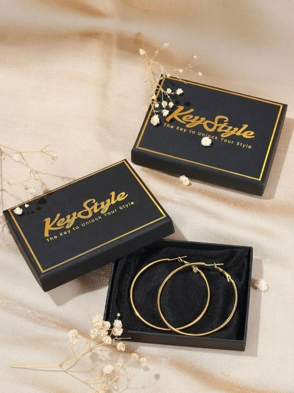 Large Silver & Gold Plated Hoop Earrings for Women - Stylish & Versatile